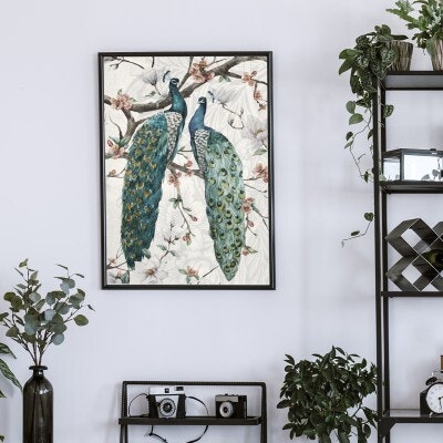 Two Peacocks