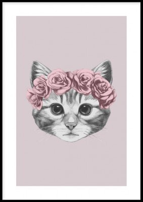 Blommig katt