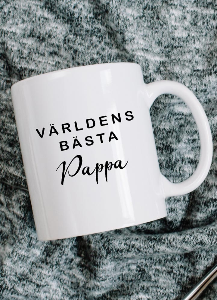 Keramikmugg, världens bästa pappa