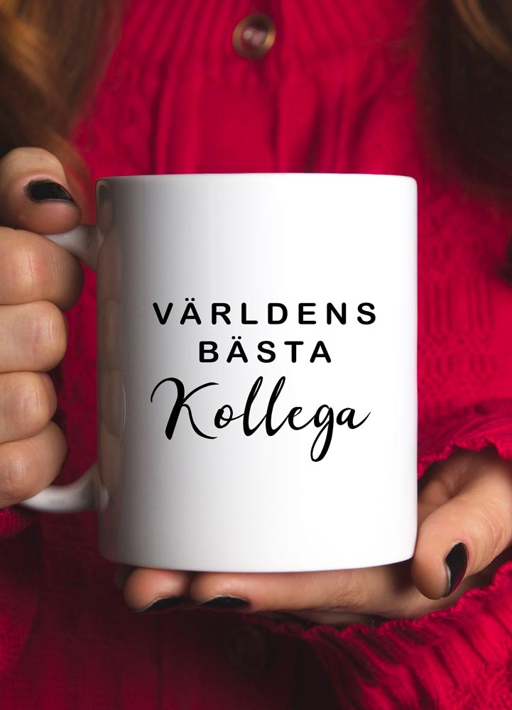 Keramikmugg, världens bästa kollega