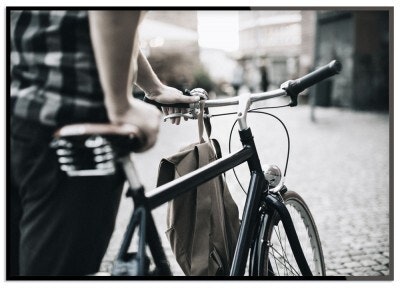 Holding bike