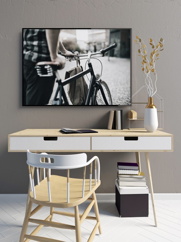 Holding bike