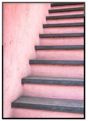 Pink stairs