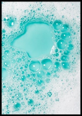 Blue bubbles, poster