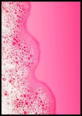 Pink bubbles, poster