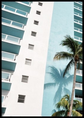 Palm blue. poster