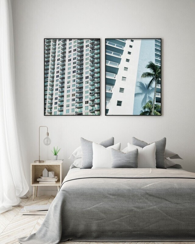 Palm blue. poster