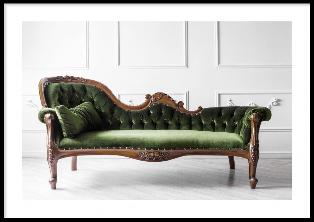 Green sofa