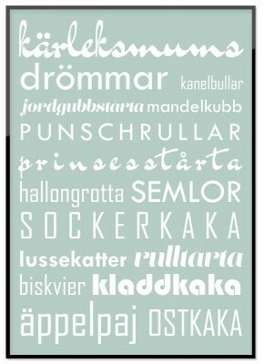 Poster Bakverk, grå