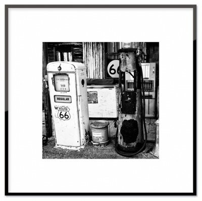 Gas station, poster  30x30 cm