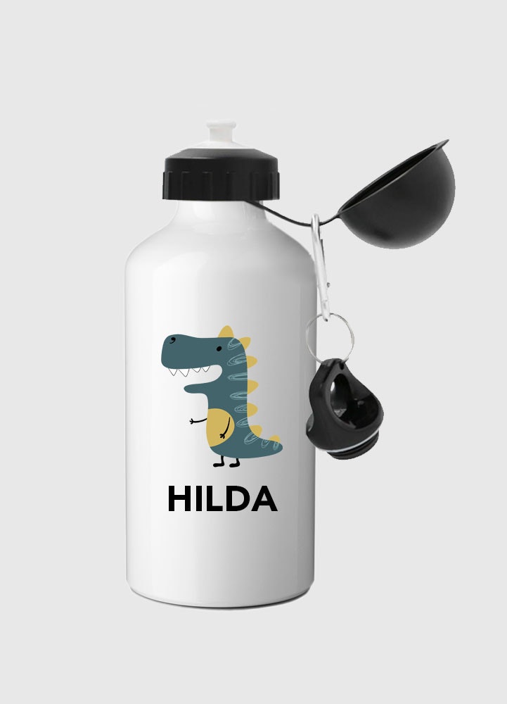 Personlig vattenflaska, blå dinosaurie