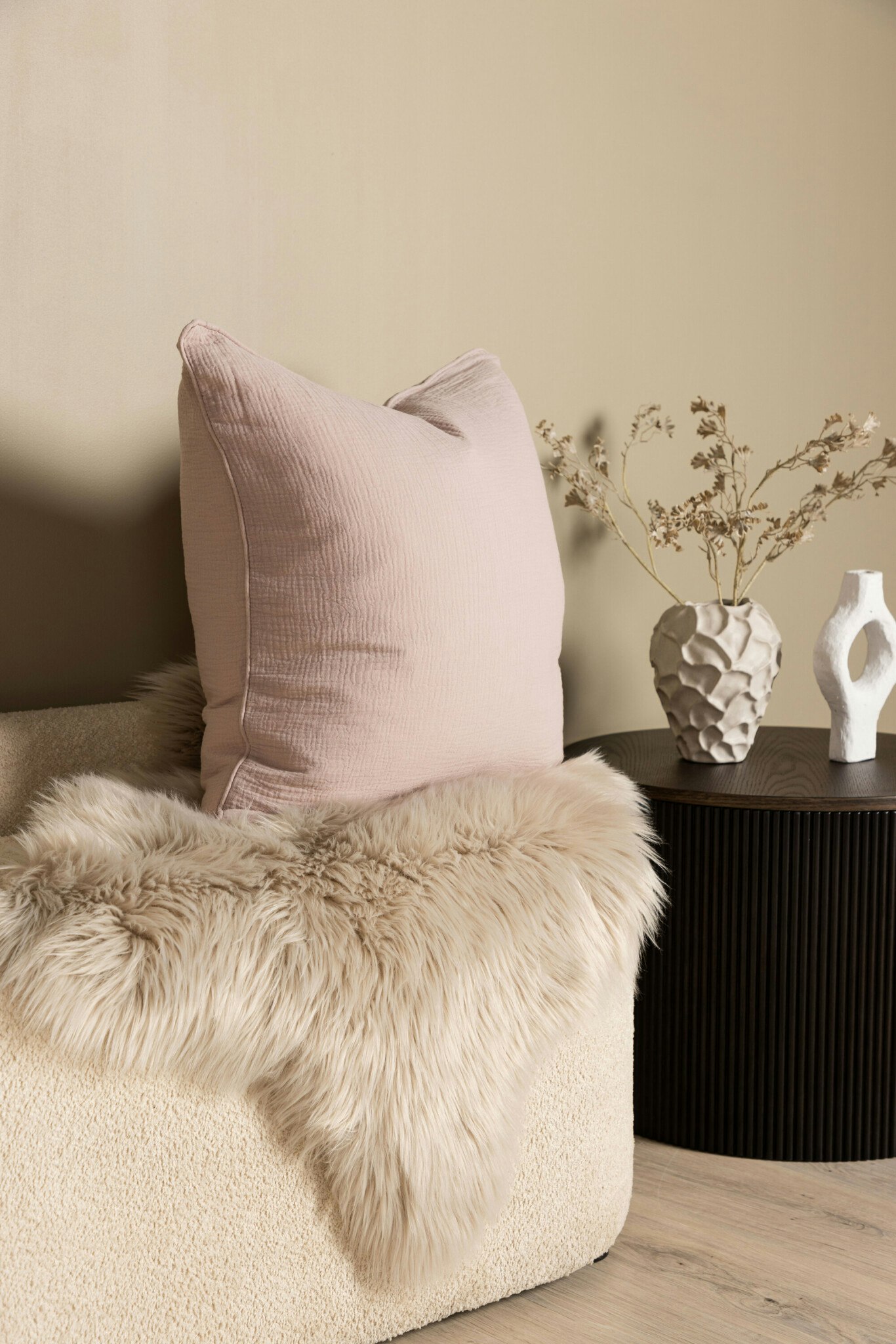 Tyra Kuddfodral 60 x 60 Ljusrosa