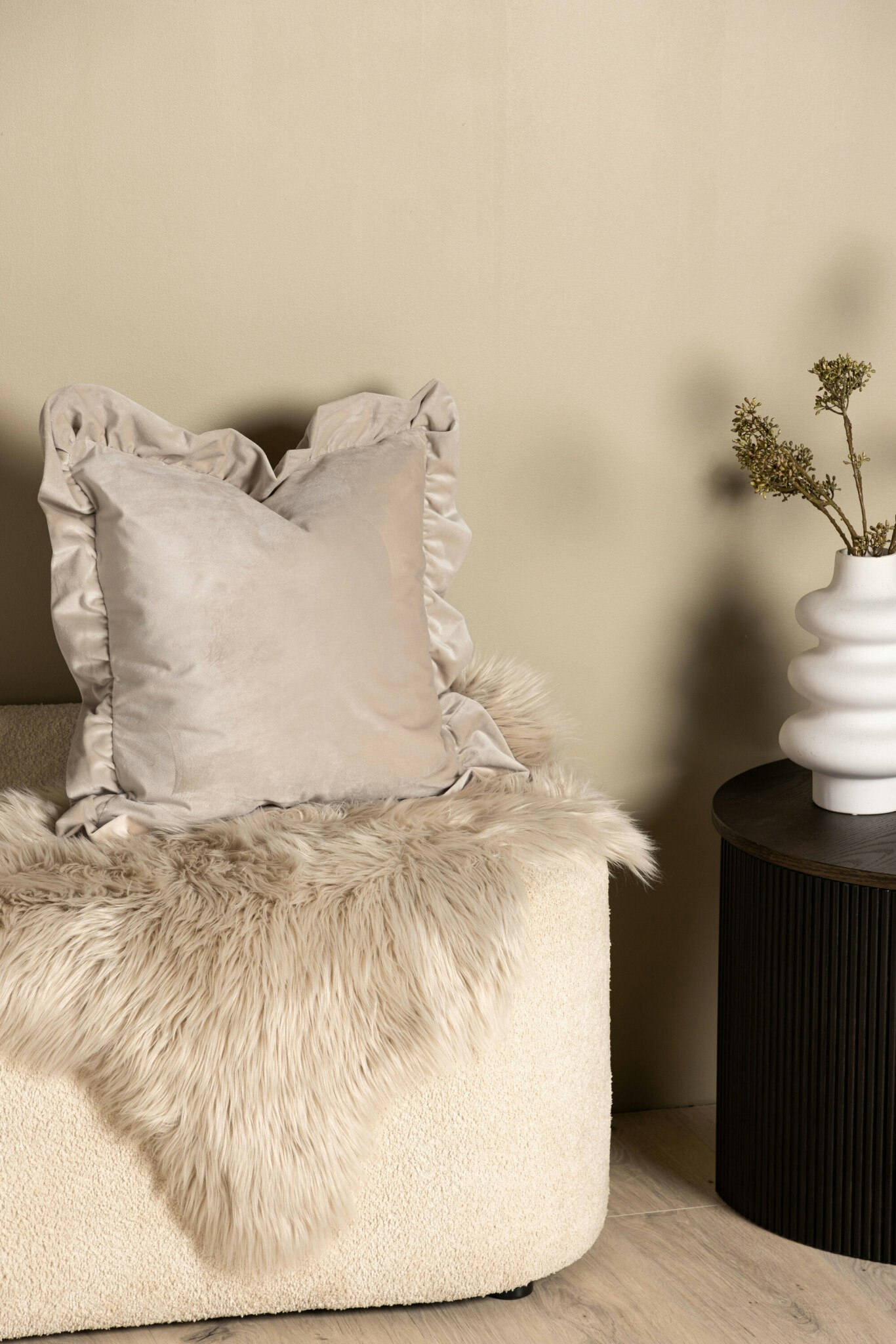 Hailey Kuddfodral 50 x 50 Beige