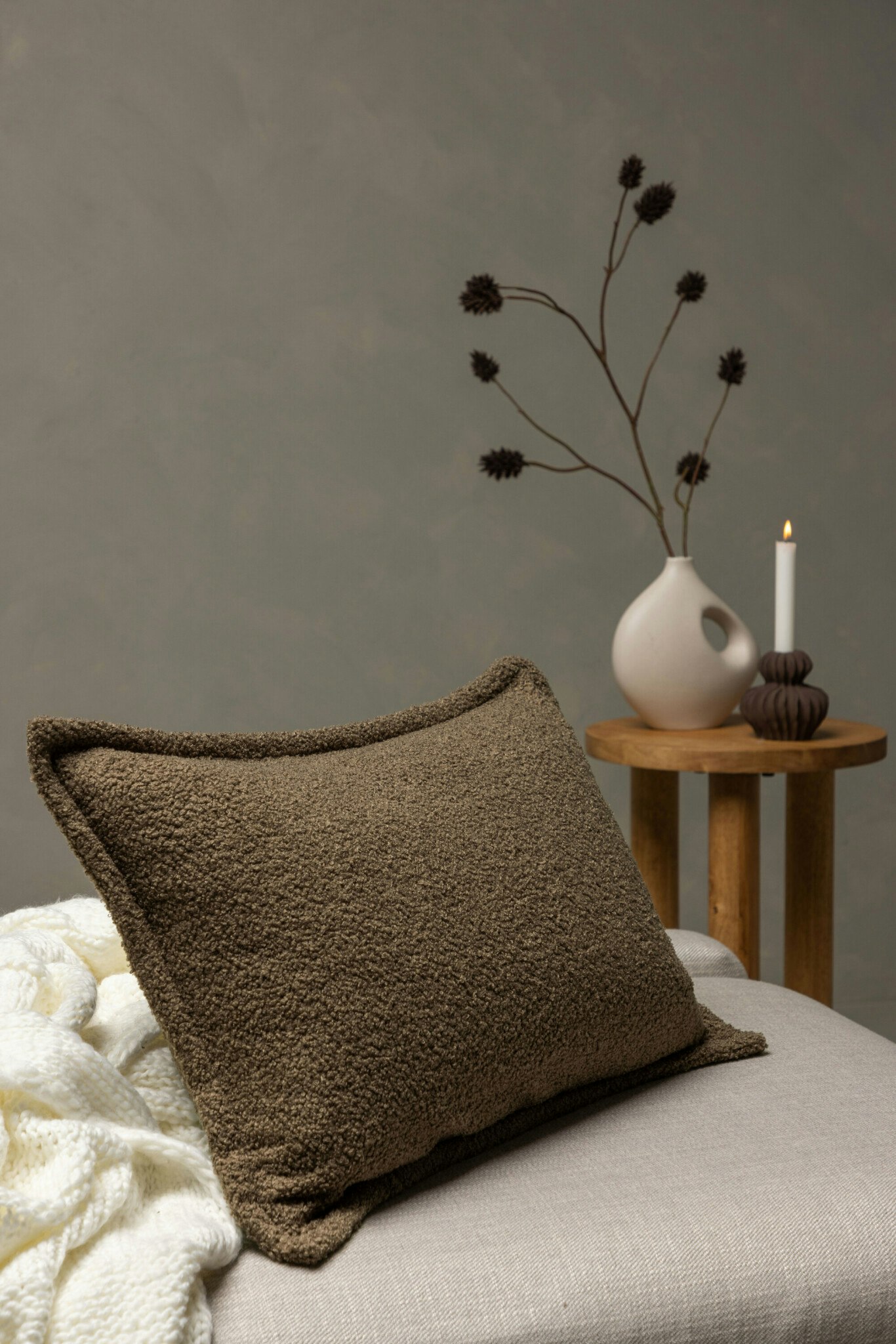 Tuva Kuddfodral 40 x 60 Brun