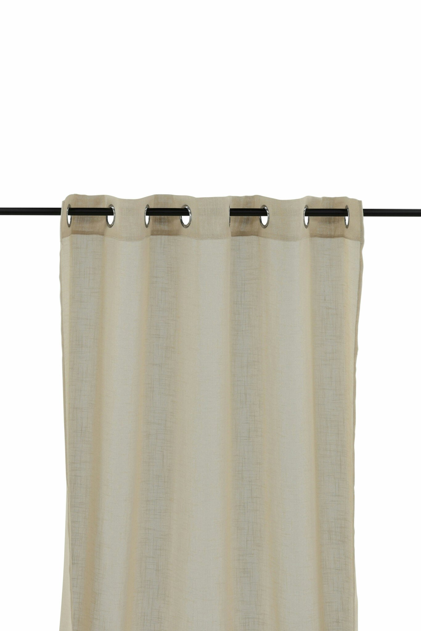 2-pack Kaya beige öljettgardin 140x240
