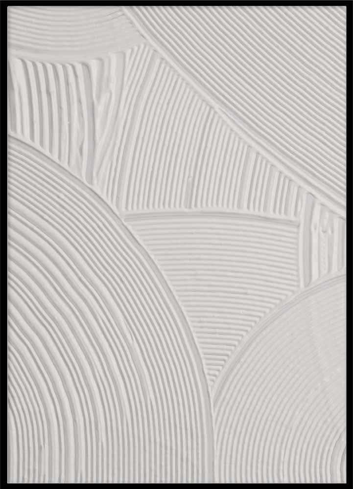 Poster Beige abstract lines