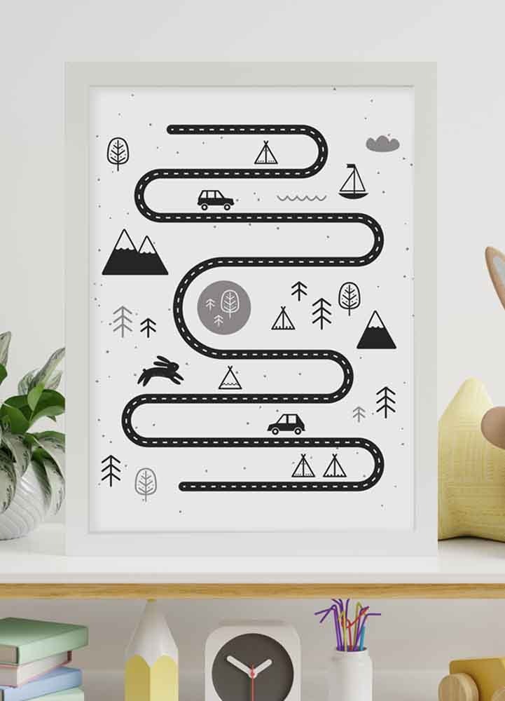 Barnposter Bumpy Road
