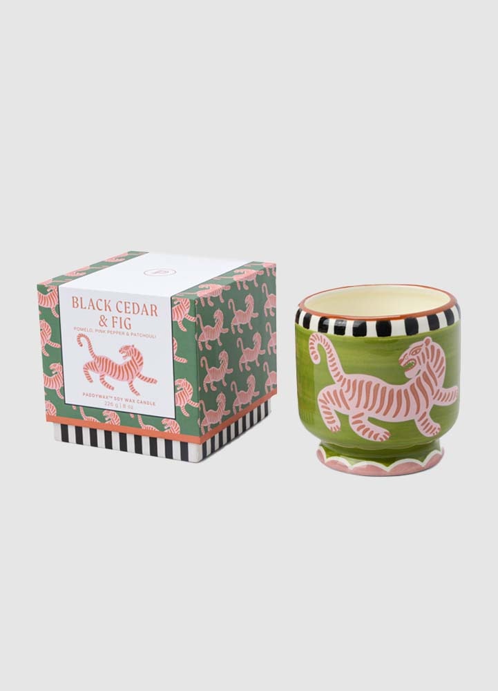 Doftljus Adopo, Tiger - Black Cedar & Fig