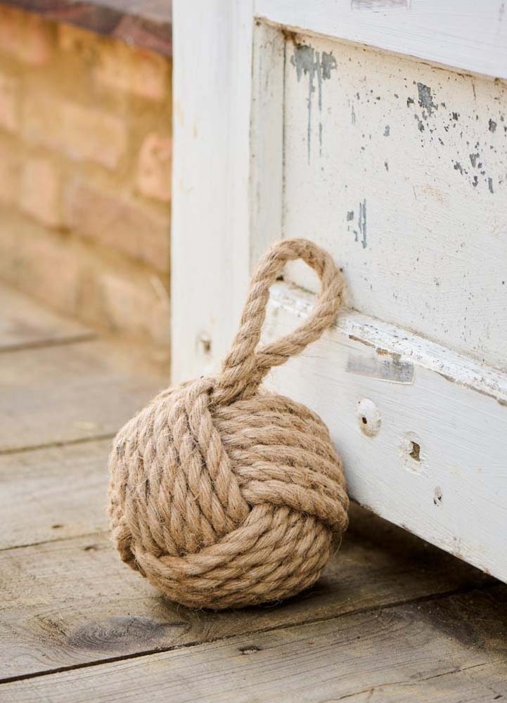 Dörrstopp Jute knop 14x27 cm