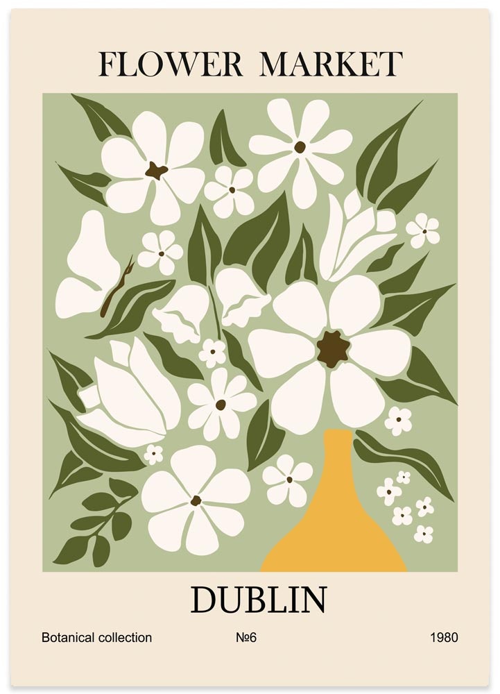 Poster Flower Market Dublin