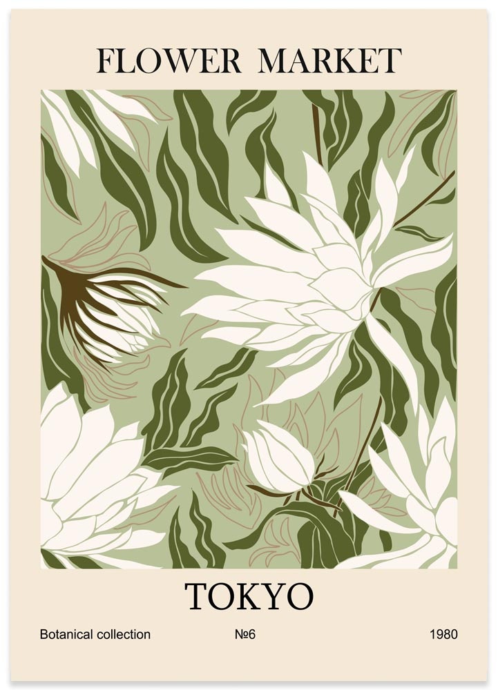 Poster Flower Market Tokyo