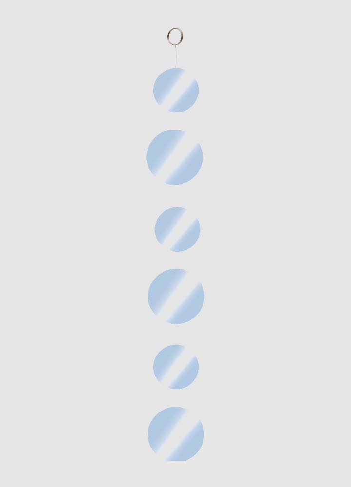 Hängande mobil med runt spegelglas 100 cm