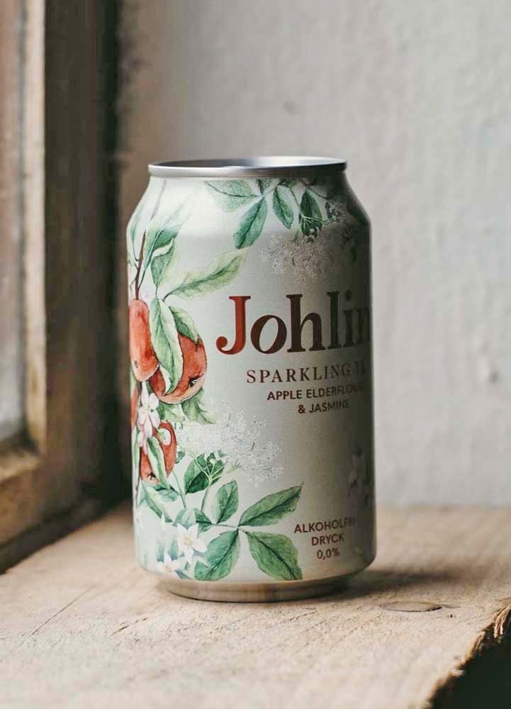 Johlini Sparkling Tea Apple & Elderflower 33 cl