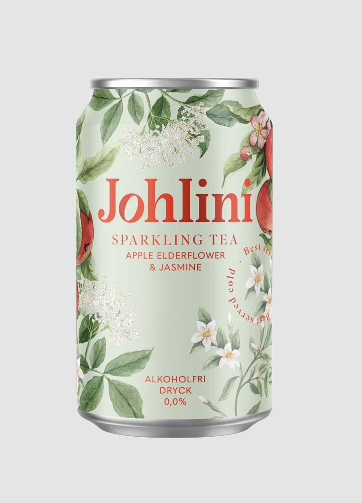 Johlini Sparkling Tea Apple & Elderflower 33 cl