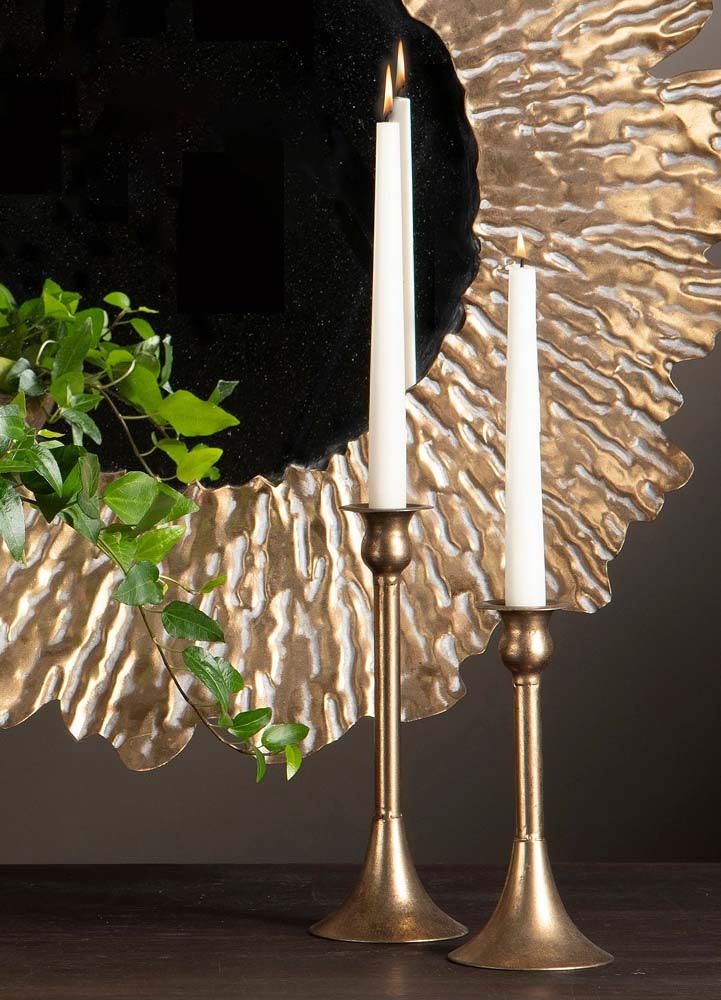 Klassisk ljusstake i sofistikerad brun nyans