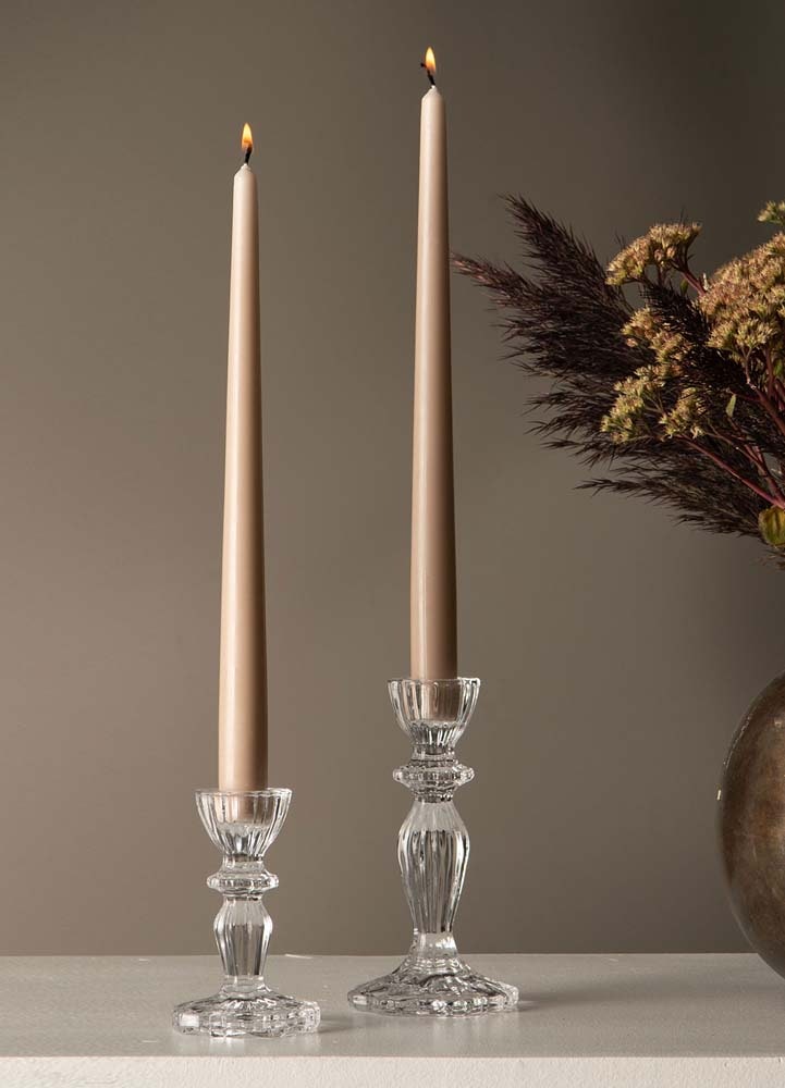 Glasljusstake Elegant Klar