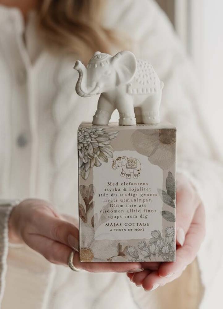 Majas Token Lyckofigur Elefant - Visdom, Styrka och Lojalitet