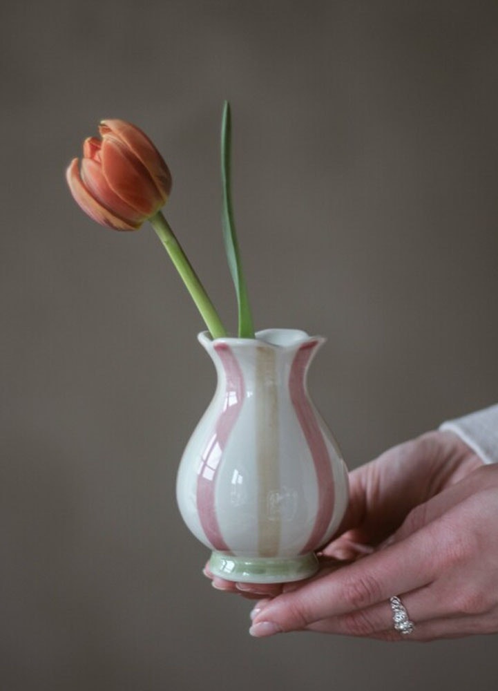Majas randiga vas rosa 10 cm