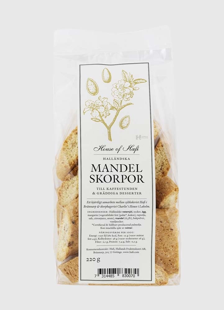 Mandelskorpor 220 g