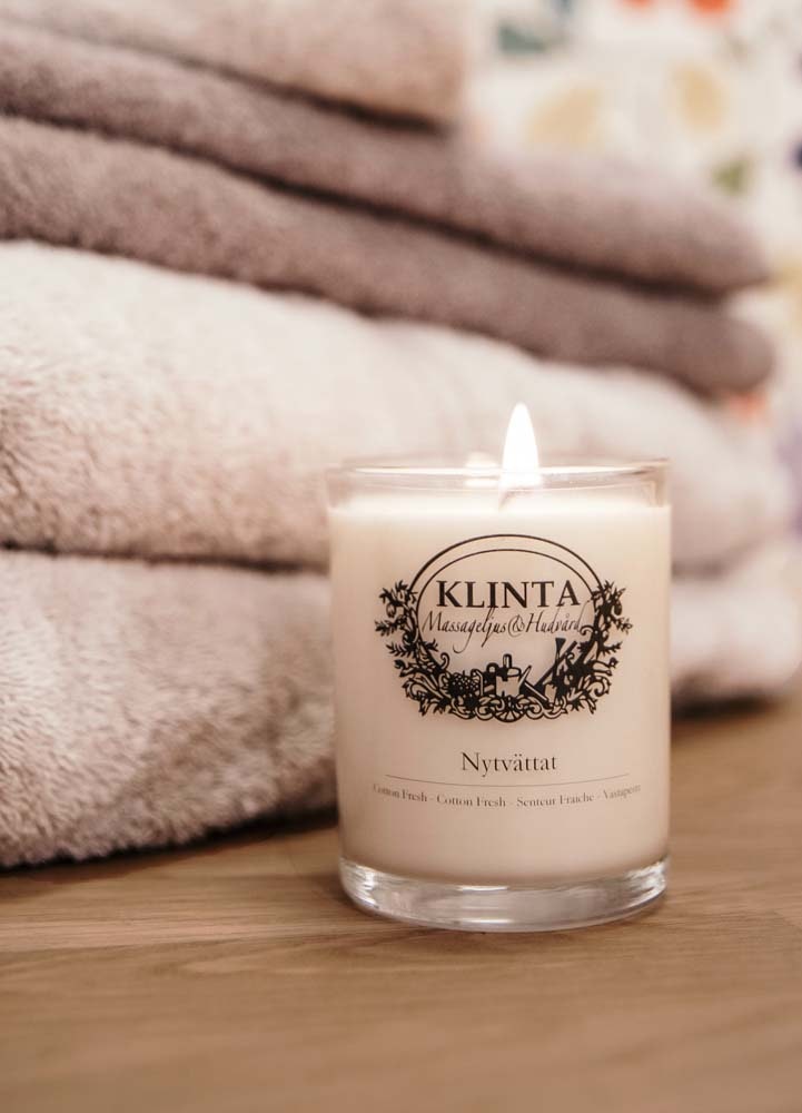 Klinta Doft- & Massageljus Nytvättat Brinntid 45h