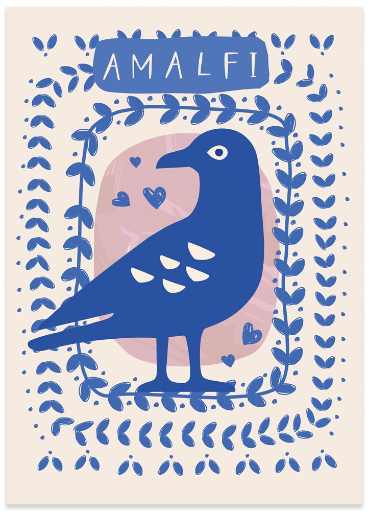 Poster Amalfis fågel