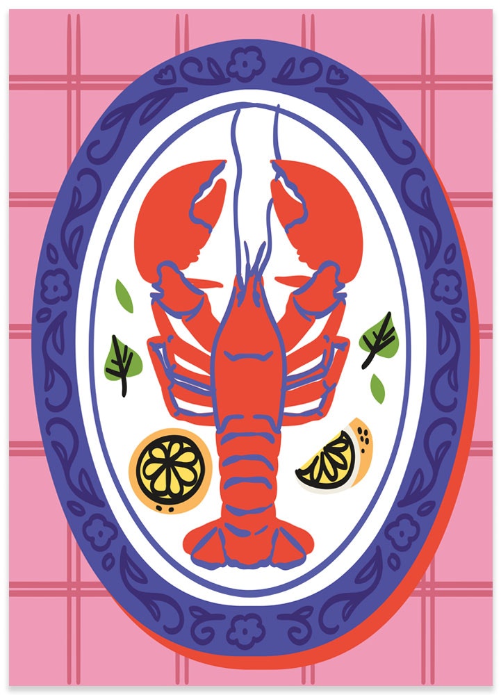 Poster Lobster alla Italiana