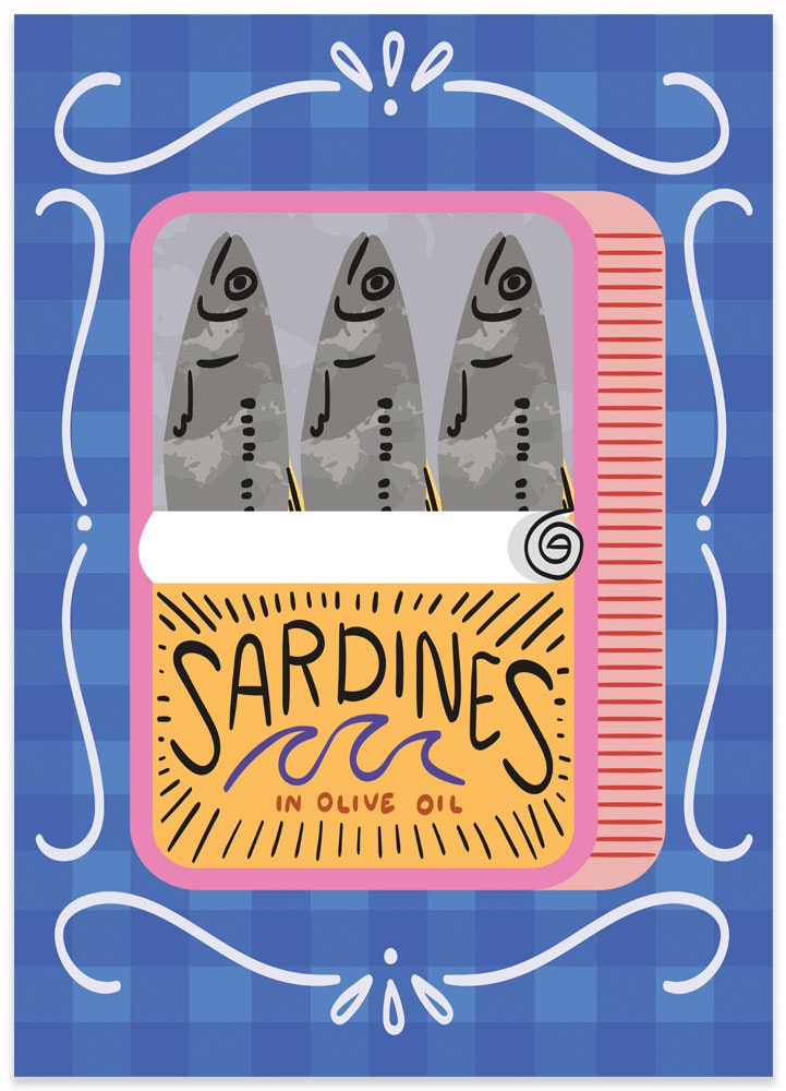 Poster Olive and Sardine