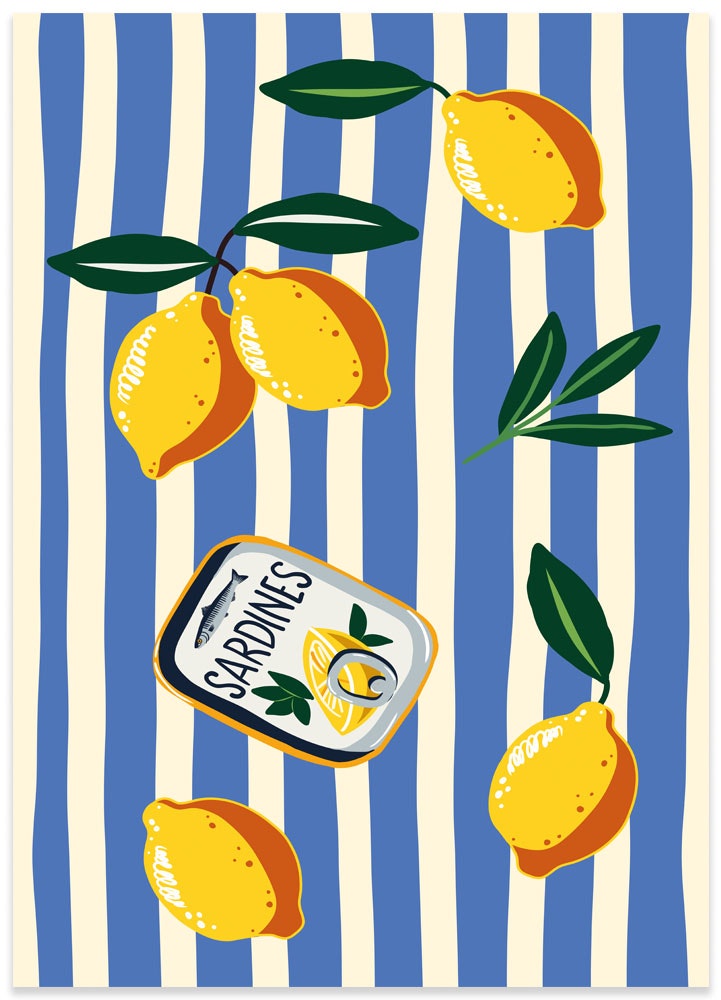 Poster Sardine & Citrus