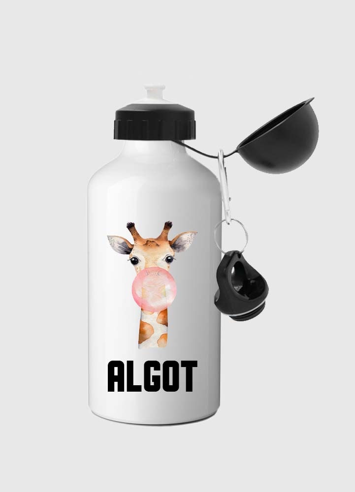 Personlig vattenflaska, bubbelgum giraff