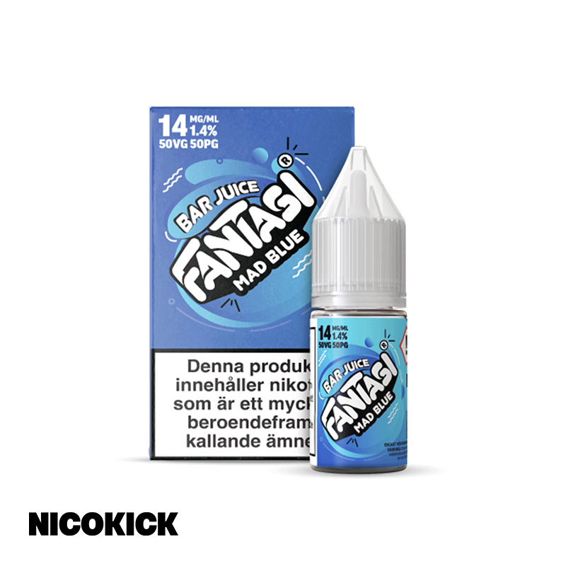 Fantasi Bar Salt - Mad Blue (10ml E-juice)