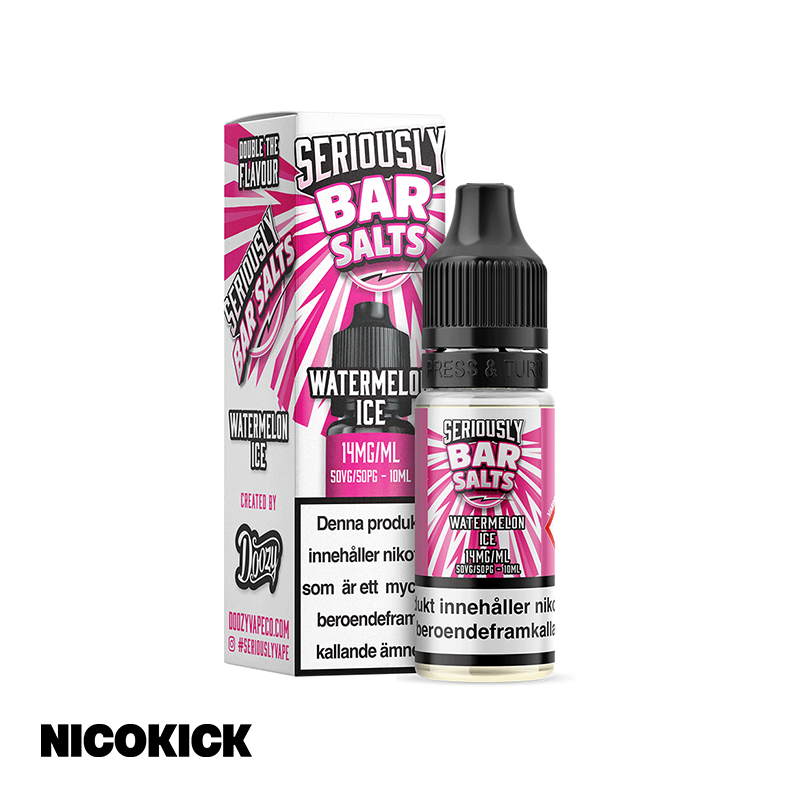 Seriously Bar Salts - Watermelon Ice (10ml E-juice)