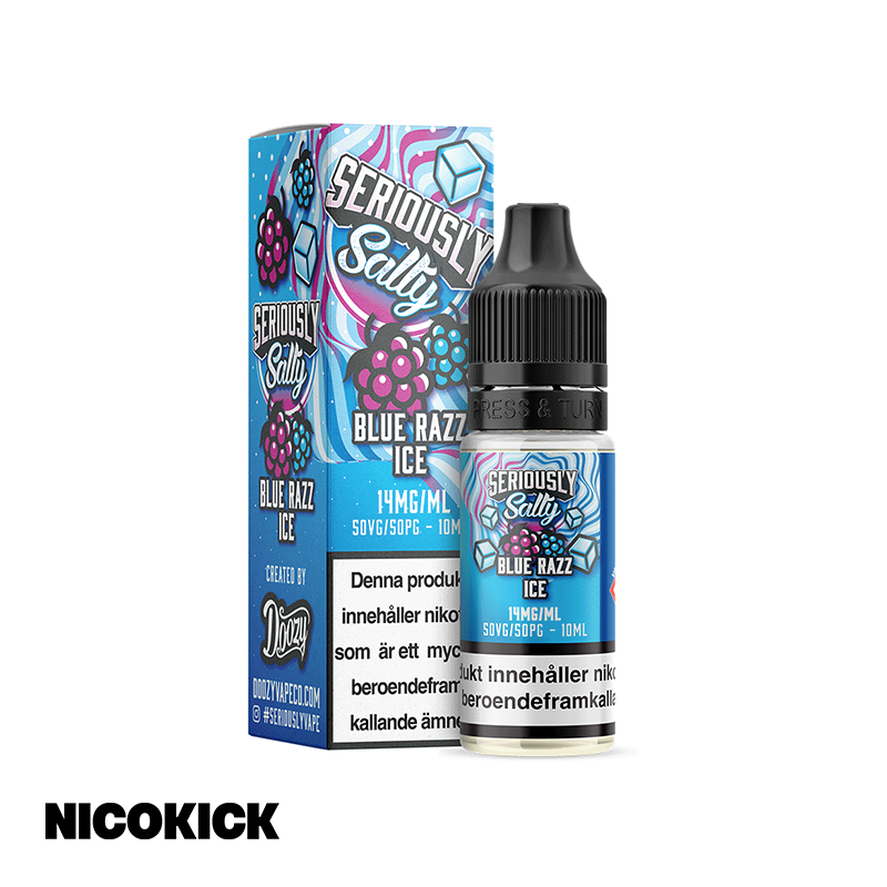 Seriously Salty - Blue Razz Ice (10ml E-juice)