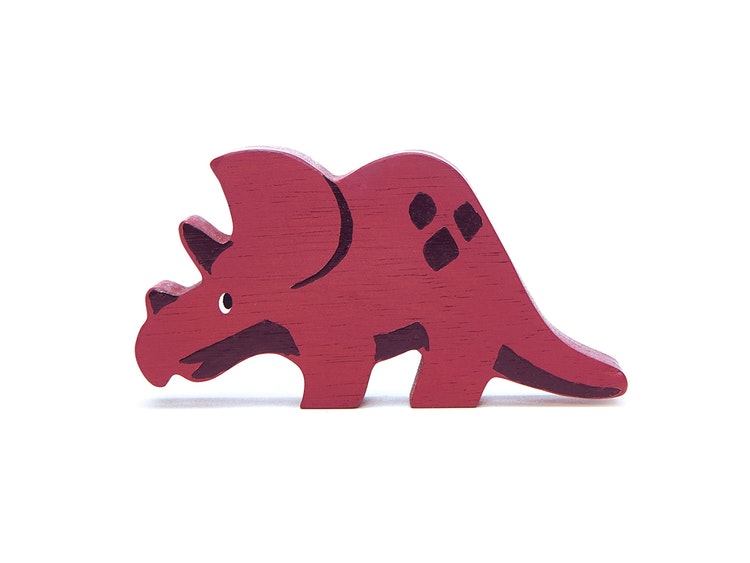 Triceratops i trä, Tender Leaf Toys