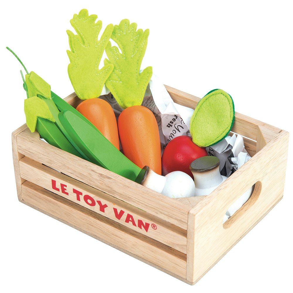 Trälåda - grönsaker, Le toy van
