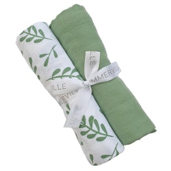 Muslin 2-pack floral basil, Summerville