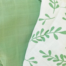 Muslin 2-pack floral basil, Summerville