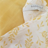 Muslin 2-pack floral sun yellow, Summerville