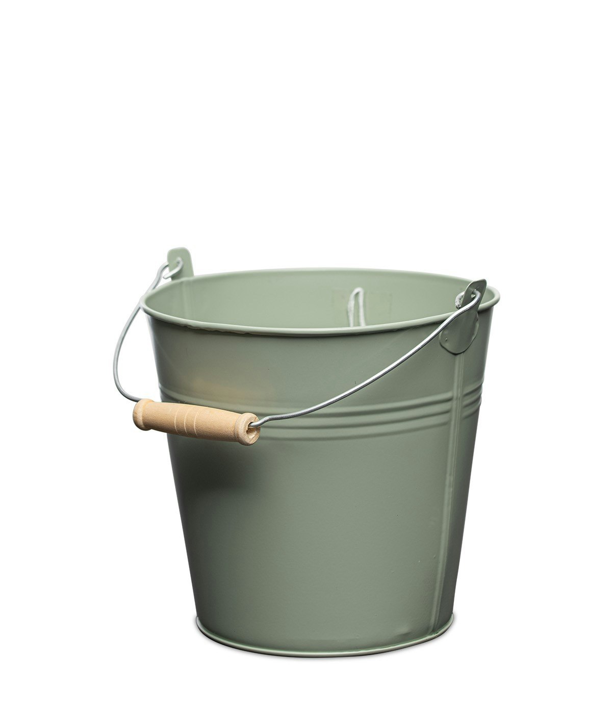 Hink i zink, grön, D18 cm