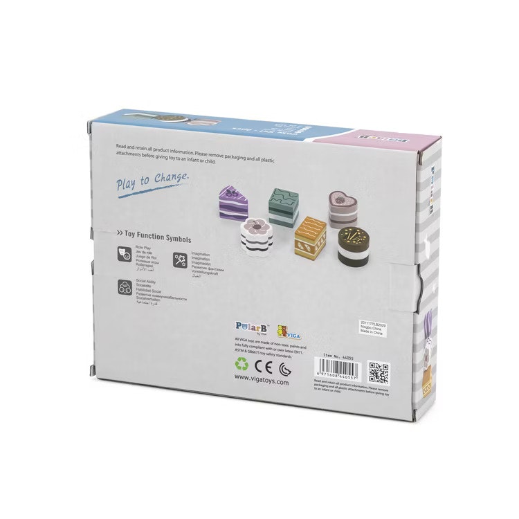 Bakelser i trä 6-pack