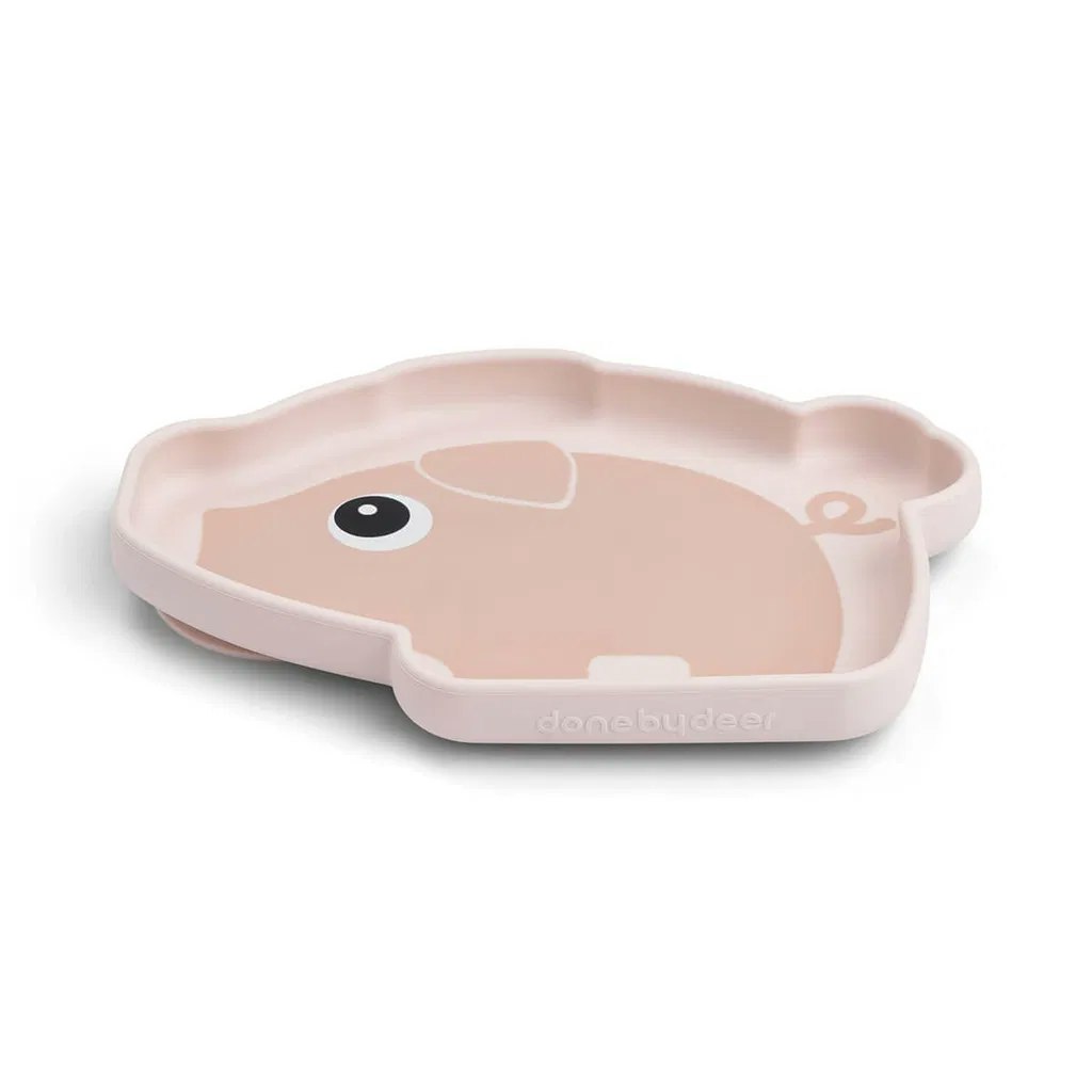 Silicone Stick&Stay plate Pigee Tiny farm